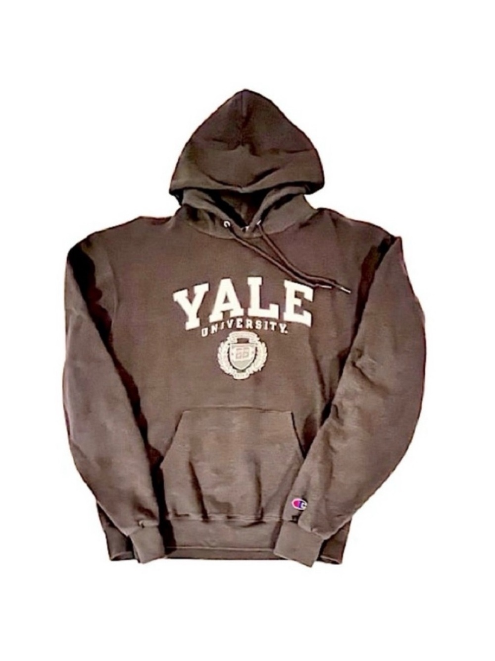 Champion- Yale University Charcoal Gray Hoodie. Size: medium